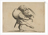 L'Homme Raclant un Gril en Guise de Violo by Jacques Callot