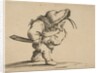 L'Homme S'Apprêtant a Tirer son Sabre, from Varie Fig…, 1616-22 by Jacques Callot