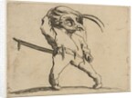 L'Homme Masqué aux Jambes Torses, from Varie Figure …, 1616-22 by Jacques Callot