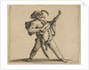 Le Comédien Masqué Jouant de la Guitare, from …, 1616-22 by Jacques Callot
