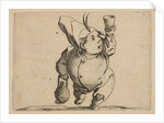 Le Beveur vu de Face, from Varie Figure Gobbi, suit…, 1616-22 by Jacques Callot