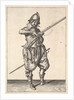 A soldier on guard shaping the match between his thumb and his forefinger, from the Marksmen s… by Unknown