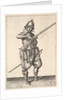 A soldier on guard shaping the match between his thumb and his forefinger, from the Marksmen s… by Unknown