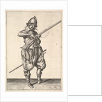 A soldier on guard shaping the match between his thumb and his forefinger, from the Marksmen s… by Unknown