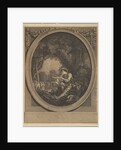 L'Départ du Courier, 18th century by Jacques Firmin Beauvarlet/Francois Boucher