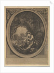 L'Départ du Courier, 18th century by Jacques Firmin Beauvarlet/Francois Boucher
