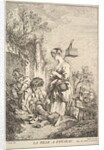 Girl with a Bird, mid to late 18th century by Jacques Gabriel Huquier