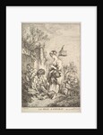 Girl with a Bird, mid to late 18th century by Jacques Gabriel Huquier