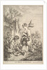 Girl with a Bird, mid to late 18th century by Jacques Gabriel Huquier