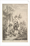 Girl with a Bird, mid to late 18th century by Jacques Gabriel Huquier