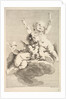 Two Cupids, One Holding Torches, mid to late 18th century by Jacques Gabriel Huquier