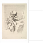 Two Cupids, One Holding a Wreath, mid to late 18th century by Jacques Gabriel Huquier
