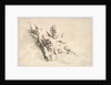 Two Cupids, One Holding a Ball, mid to late 18th century by Jacques Gabriel Huquier