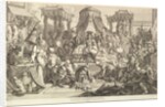 L'audience de l'Empereur chinois, from Chinois…, after 1743 by Jacques Gabriel Huquier