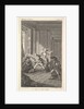 A man curled up in a chair looks toward another man who approaches him from the left i…, ca. 1784 by Claude Nicolas Malapeau