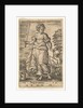 Justice, an allegorical figure holding a balance in her left hand and a sword in her right…, 1579 by Jan Wierix