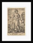 Justice, an allegorical figure holding a balance in her left hand and a sword in her right…, 1579 by Jan Wierix