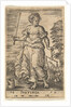 Justice, an allegorical figure holding a balance in her left hand and a sword in her right…, 1579 by Jan Wierix