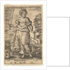 Justice, an allegorical figure holding a balance in her left hand and a sword in her right…, 1579 by Jan Wierix