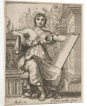Seated Woman Holding a Tablet, late 17th, mid 18th century by Jean Antoine de Maroulles (possibly)