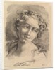 Head of a Woman, 1748-69 by Jean Charles Francois/Francois Boucher