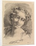 Head of a Woman, 1748-69 by Jean Charles Francois/Francois Boucher