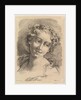 Head of a Woman, 1748-69 by Jean Charles Francois/Francois Boucher