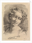 Head of a Woman, 1748-69 by Jean Charles Francois/Francois Boucher