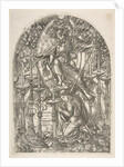 Saint John sees Seven Gold Candlesticks, from the Apocalypse by Jean Duvet