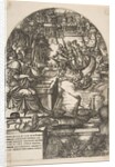 The artist Jean Duvet in the guise of St. John the Evangelist, sitting at a desk, ca. 1546-55 by Jean Duvet