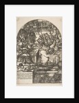 The artist Jean Duvet in the guise of St. John the Evangelist, sitting at a desk, ca. 1546-55 by Jean Duvet