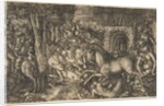 A King Pursued by a Unicorn, from the Unicorn Series, ca. 1555 by Jean Duvet