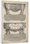 Designs for Two Commodes , from 'Livre de differents dessein de Comodes', 1745-56 by Jean Francois Cuvillies/Carl Albert von Lespilliez