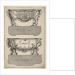 Designs for Two Commodes , from 'Livre de differents dessein de Comodes', 1745-56 by Jean Francois Cuvillies/Carl Albert von Lespilliez