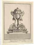 Design for a Clock, Title Page to 'Cahier de six Pendules', ca. 1770 by Jean Francois Forty/C Colinet