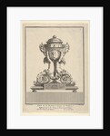 Design for a Clock, Title Page to 'Cahier de six Pendules', ca. 1770 by Jean Francois Forty/C Colinet