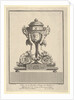 Design for a Clock, Title Page to 'Cahier de six Pendules', ca. 1770 by Jean Francois Forty/C Colinet