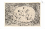 Nymph Supported by Two Satyrs, 1763 by Jean-Honore Fragonard