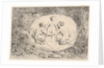 Nymph Supported by Two Satyrs, 1763 by Jean-Honore Fragonard
