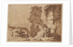 Le Colisée, in an album containing Recueil de Compositions par Lagren…, 1782-1821 by Jean Jacques Lagrenee
