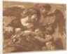 L'ange gardien, in an album containing Recueil de Compositions p…, 1782-1821 by Jean Jacques Lagrenee