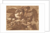 L'ange gardien, in an album containing Recueil de Compositions p…, 1782-1821 by Jean Jacques Lagrenee