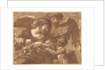 L'ange gardien, in an album containing Recueil de Compositions p…, 1782-1821 by Jean Jacques Lagrenee