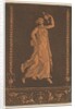 Jeune femme drapée, marchant de gauche à droit, portant un vase de méta by Jean Jacques Lagrenee