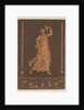 Jeune femme drapée, marchant de gauche à droit, portant un vase de méta by Jean Jacques Lagrenee