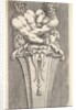 Design for a Term with Two Bacchic Figures, from: Curieuses recherches de plusieurs beaus …, 1645 by Jean le Pautre