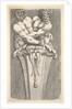 Design for a Term with Two Bacchic Figures, from: Curieuses recherches de plusieurs beaus …, 1645 by Jean le Pautre