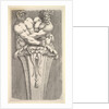 Design for a Term with Two Bacchic Figures, from: Curieuses recherches de plusieurs beaus …, 1645 by Jean le Pautre