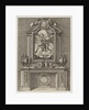 Chimney with a Painting of Louis XIV over the Mantle, from 'Grandes Cheminée', ca. 1644-66 by Jean le Pautre