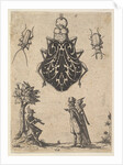 Pendant Shaped like a Beetle with a Couple and a Young Man Playing an Instrument, 1619 by Jean Toutin